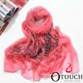 2014 new fashion voile scarf heart red scarf